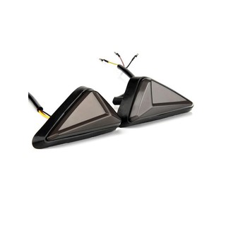 1 Pair Motorcycle Flush Mount Triangle Turn Signal Light LED Indicator Lamp