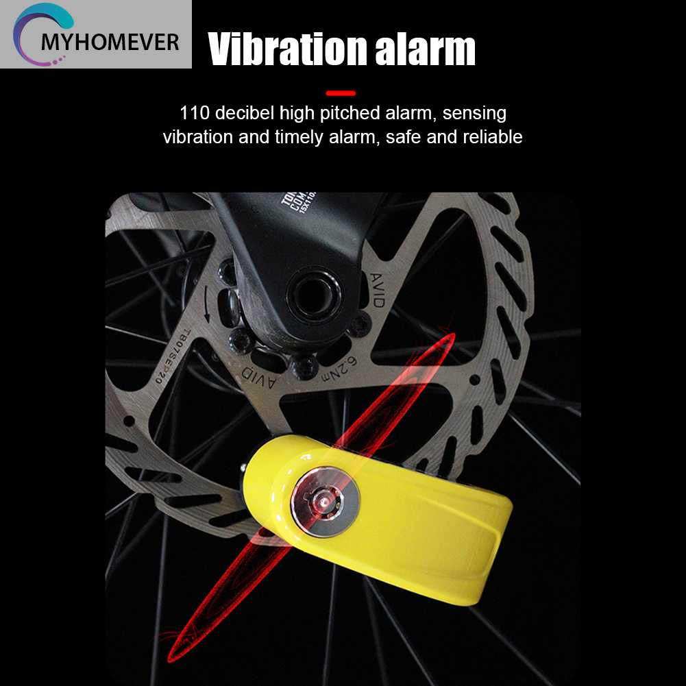 Ổ Khóa Phanh Đĩa Xe Máy Chống Nước 500mAh Có Thể Sạc Lại