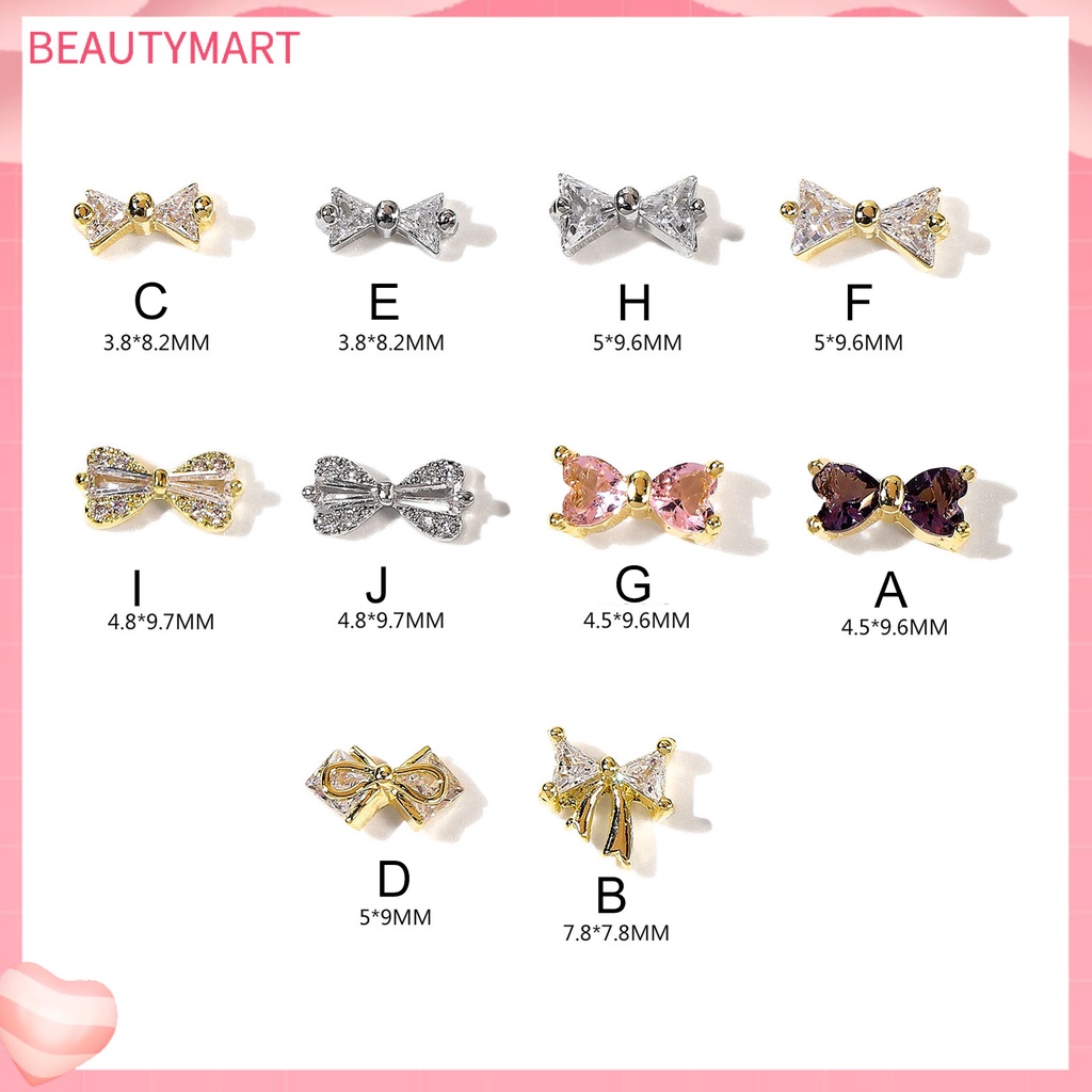 Phụ Kiện Trang Trí Móng Tay Hình Bướm 3D Lấp Lánh Dành Cho Nữ