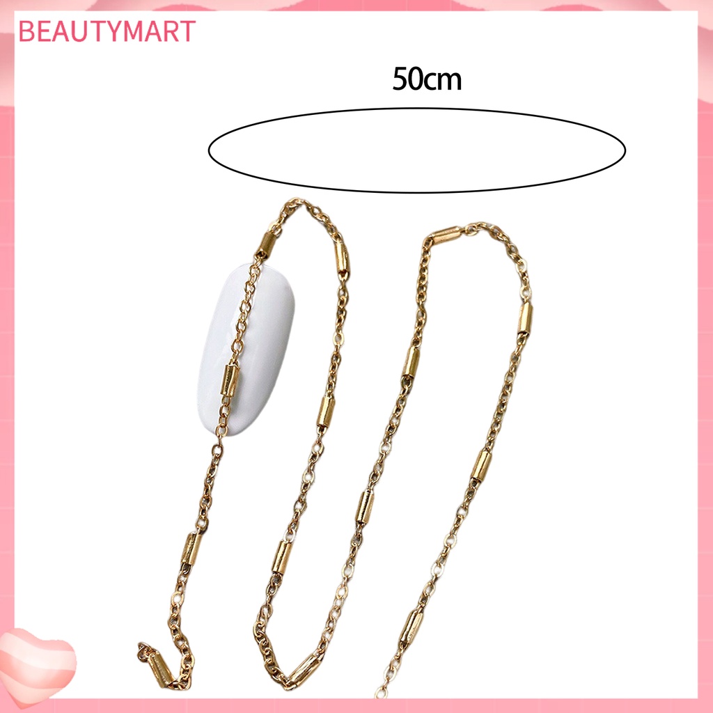 Dây Mắt Xích Màu Vàng / Bạc Lấp Lánh Chống Rơi Trang Trí Móng Tay DIY