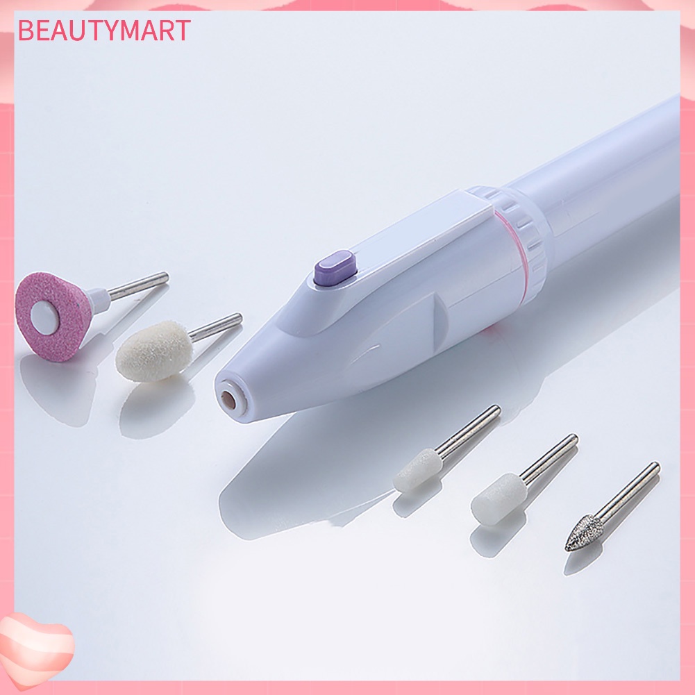 Máy Đánh Bóng Móng Tay Kèm 5 Mũi Mài Chuyên Dụng