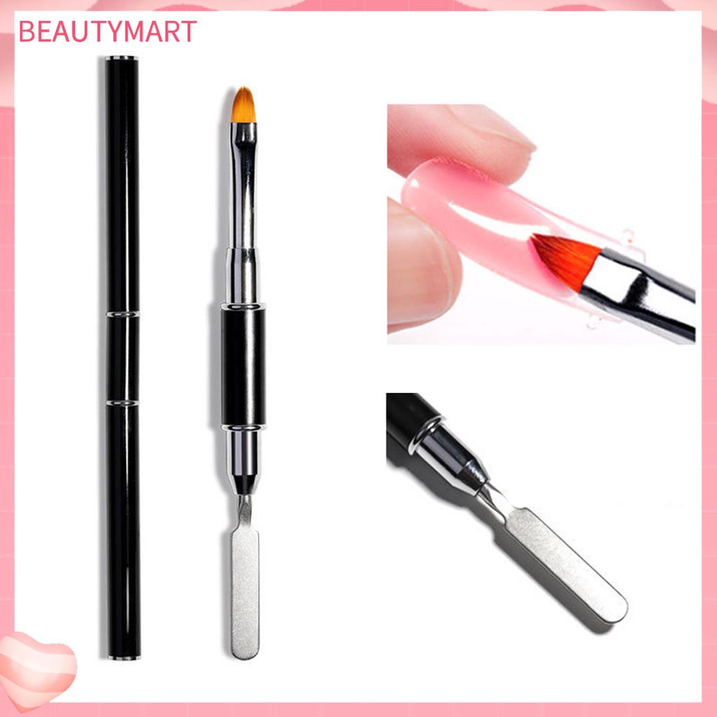 Cọ Vẽ Móng Hai Đầu 2 Trong 1 Bằng Thép Không Gỉ Dễ Sử Dụng