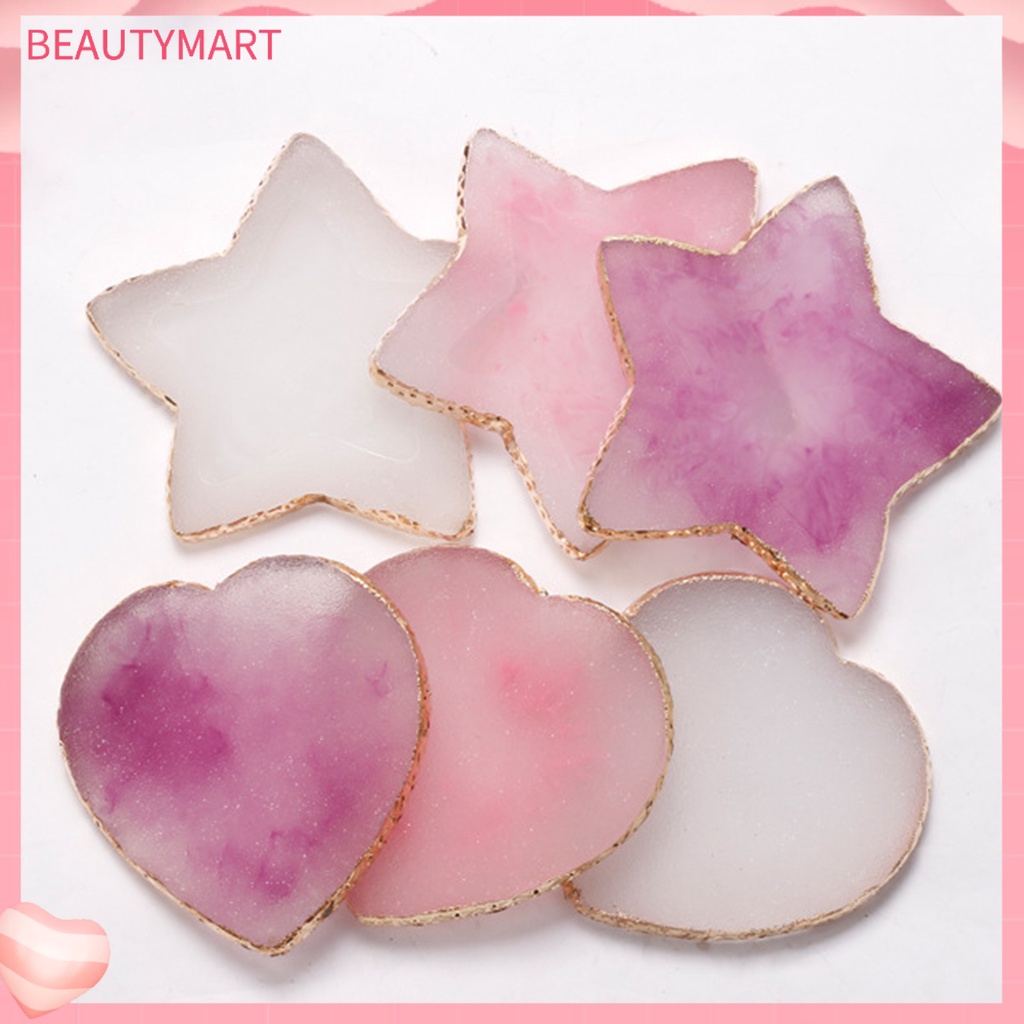 Giá Đỡ Trưng Bày Lọ Sơn Móng Tay Hình Ngôi Sao / Trái Tim Màu Sắc Tự Nhiên Không Phai Màu