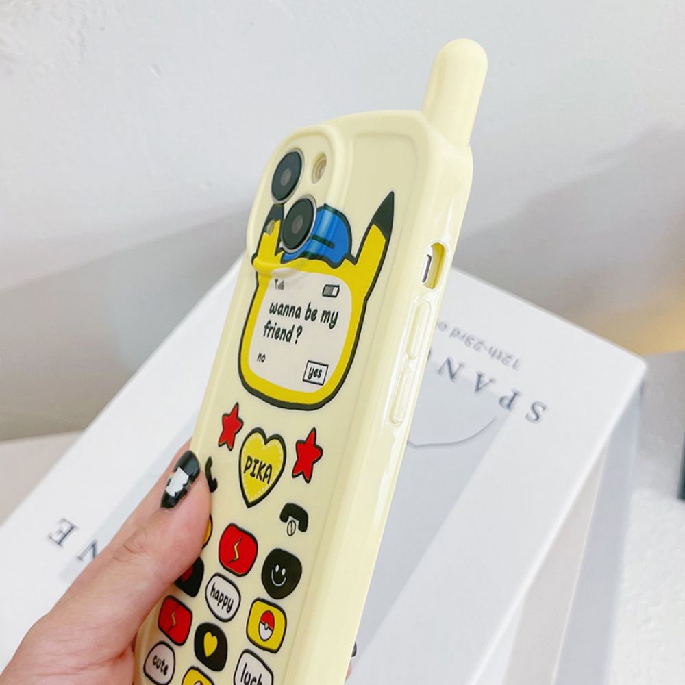 Ốp Điện Thoại TPU Mềm Chống Sốc In Hình Pikachu Cho IPhone 11 14 13 12 Pro Max XS XR 7 8 Plus