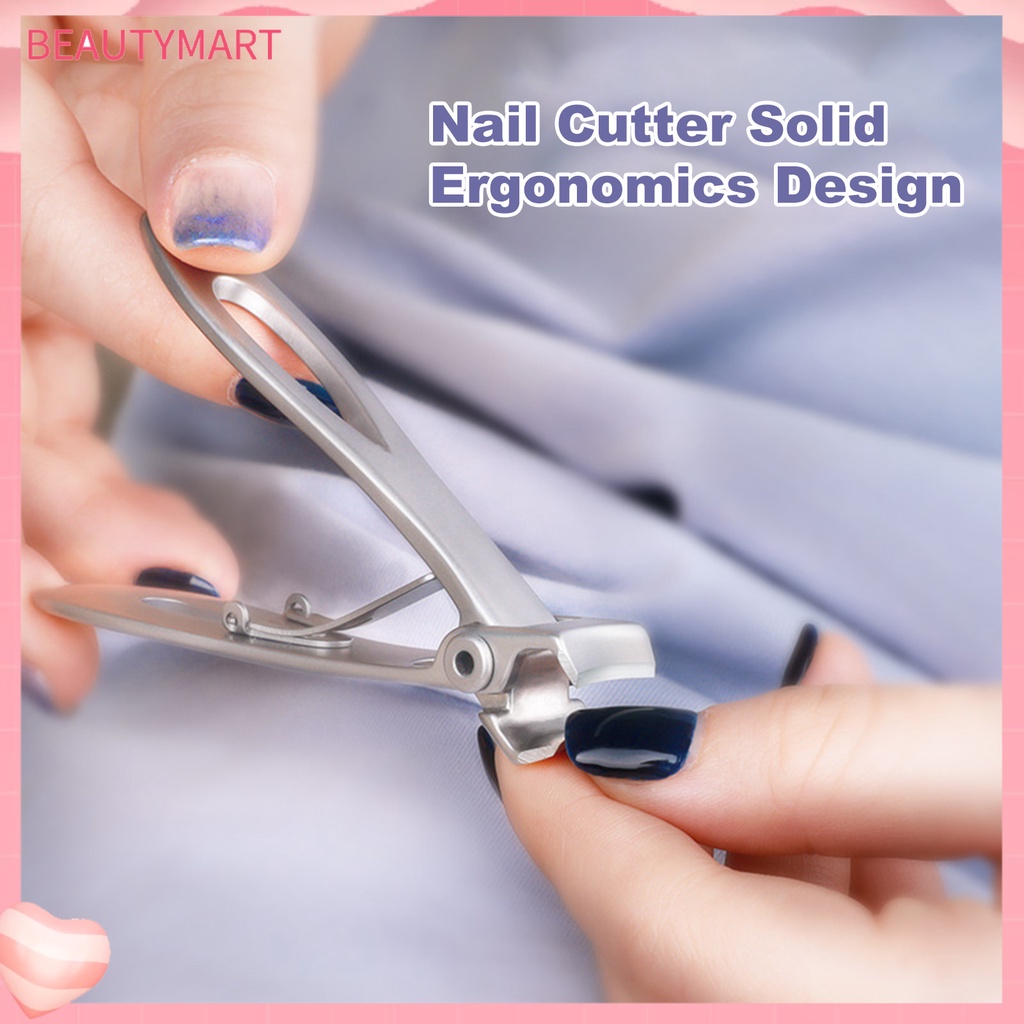 [beautymart] Dụng Cụ Cắt Móng Tay Màu Trơn Thiết Kế Đơn Giản Nặng Cho Người Lớn