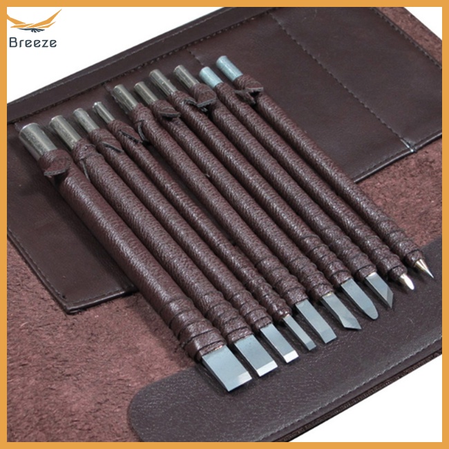 Set 10 Dụng Cụ Điêu Khắc Gỗ Chuyên Nghiệp