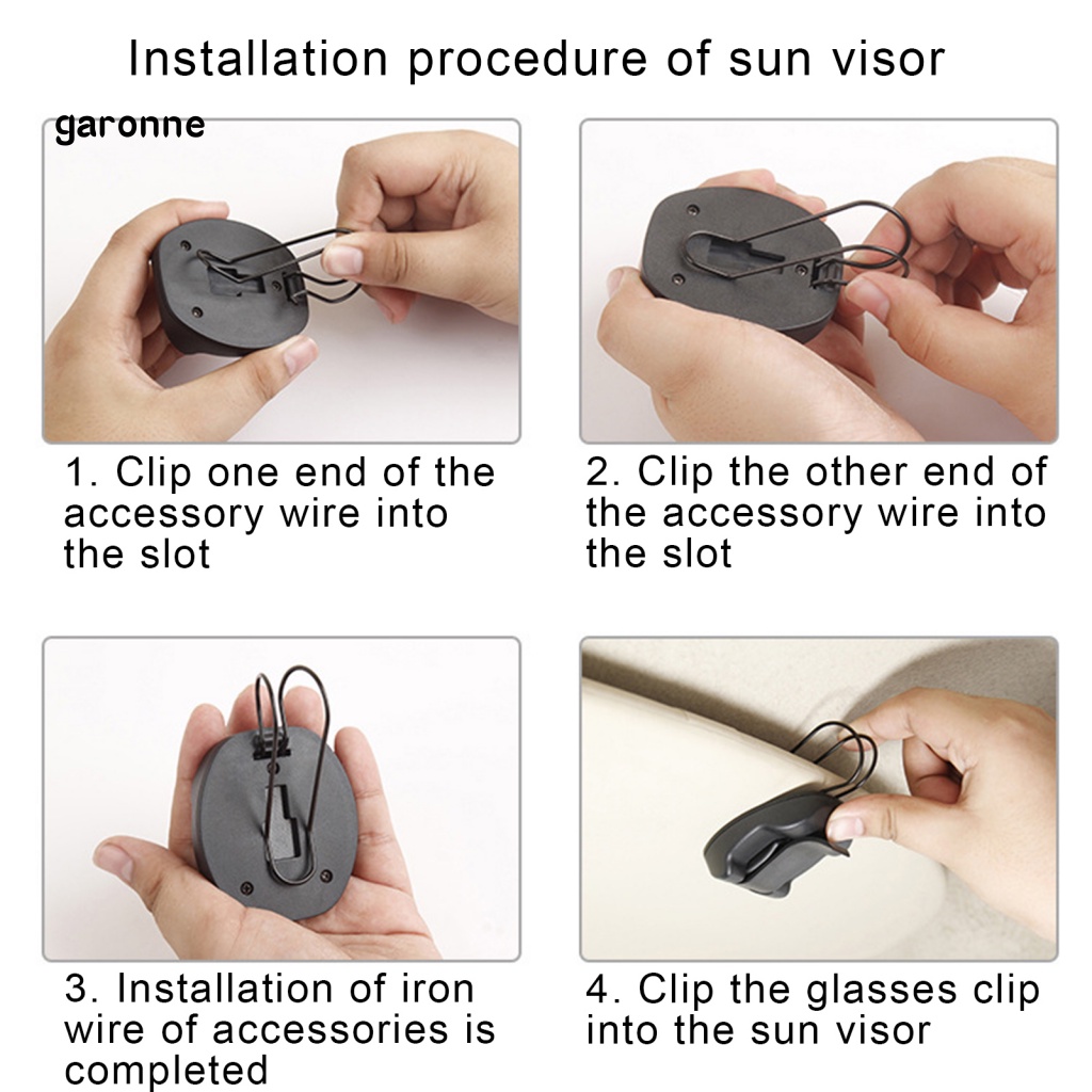 Giá Đỡ Mắt Kính Gắn Tấm Che Nắng Xe Hơi Đa Năng Tiện Dụng