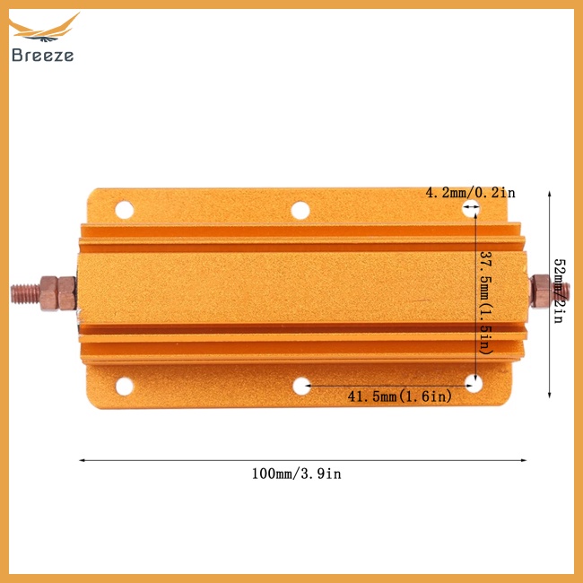 Điện Trở RX24 200W 1R / 2R / 4R / 8R / 10R Bằng Nhôm Chuyên Dụng Cho Máy Biến Âm Thanh Sân Khấu