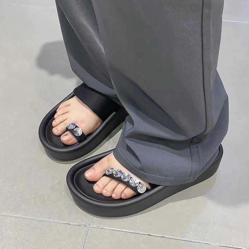 Tóc Thẳng Làm Từ Nhà Máy Duoya ~ [Hàng Có Sẵn] Trồng Cỏ!Chân Vịt Đính Đá Siêu Mỏng 3.5cm Quyến Rũ Dành Cho NữGiao Hàng Miễn Phí