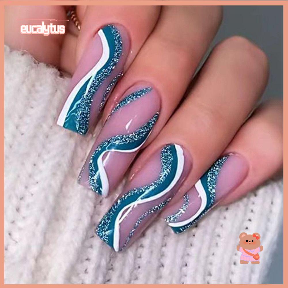 Bộ 24 Móng Tay Giả Phủ Toàn Diện Tháo Rời Được DIY