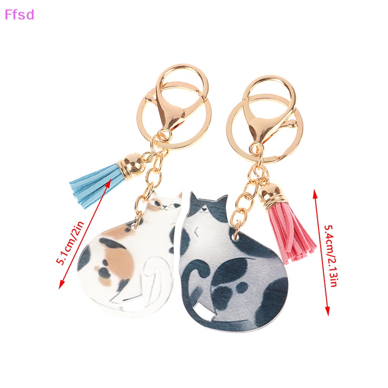 {Ffsd} - Móc Khóa Mặt Dây Chuyền Hình Chú Mèo Otters Kết Hợp Cá Nhân Hóa * Bán Chạy
