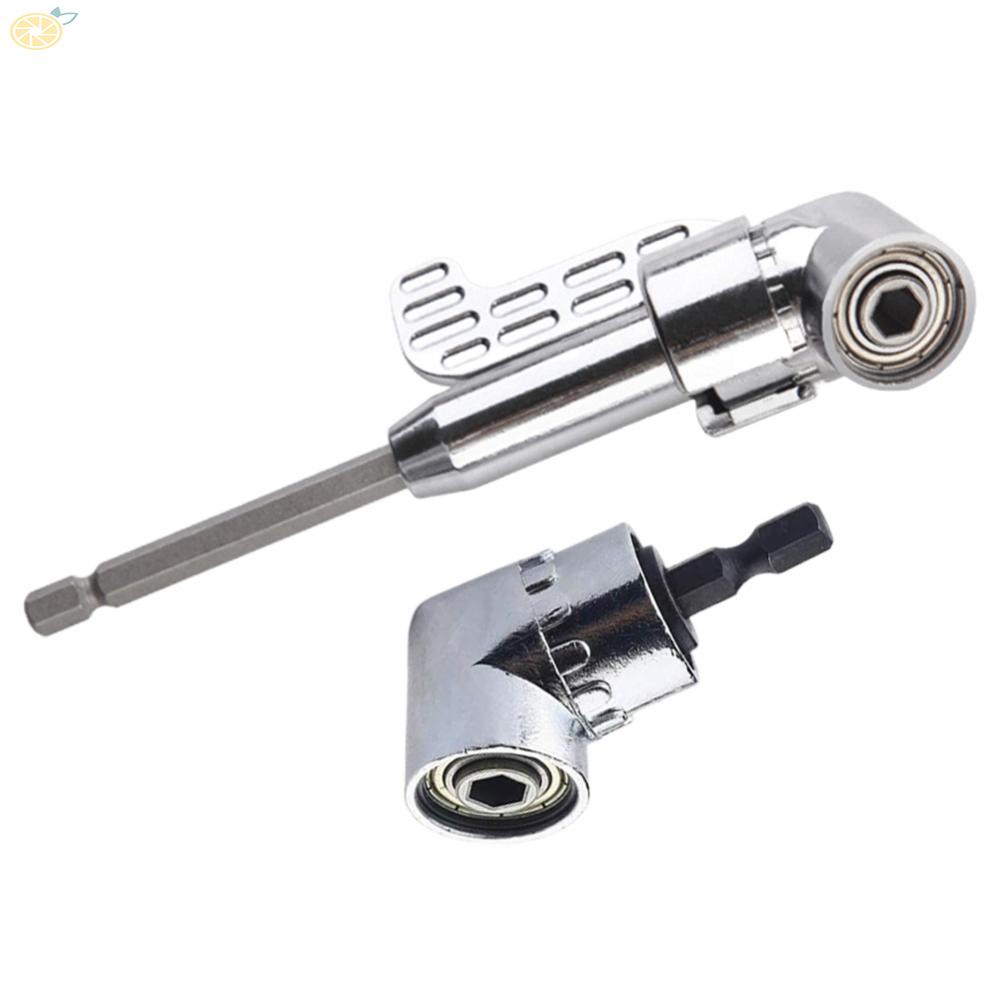 【VARSTR】Electric Drill Compatible 105 Degree Angle Extension Hex Drill Bit Screwdriver Socket Holder Adaptor