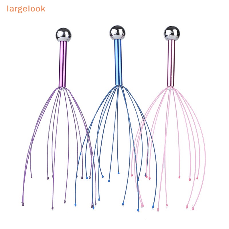 1 Dụng Cụ Mát Xa Đầu Với 12 Ngón Tay Giúp Giảm Căng Thẳng Và Thư Giãn Da Đầu