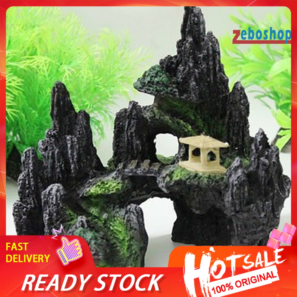 Hòn Non Bộ Bằng Nhựa Resin Trang Trí Bể Cá An Toàn