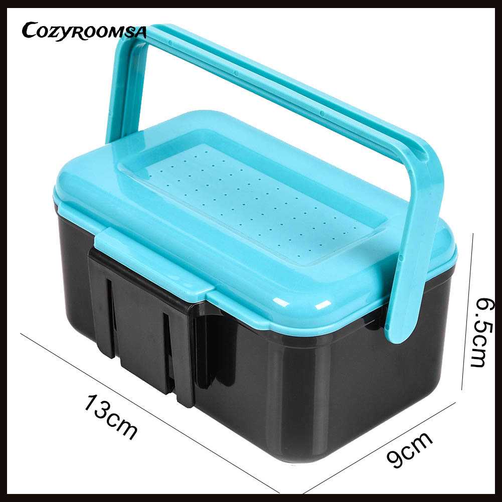 Hộp Đựng Mồi Câu Cá Bằng Nhựa ABS Thoáng Khí