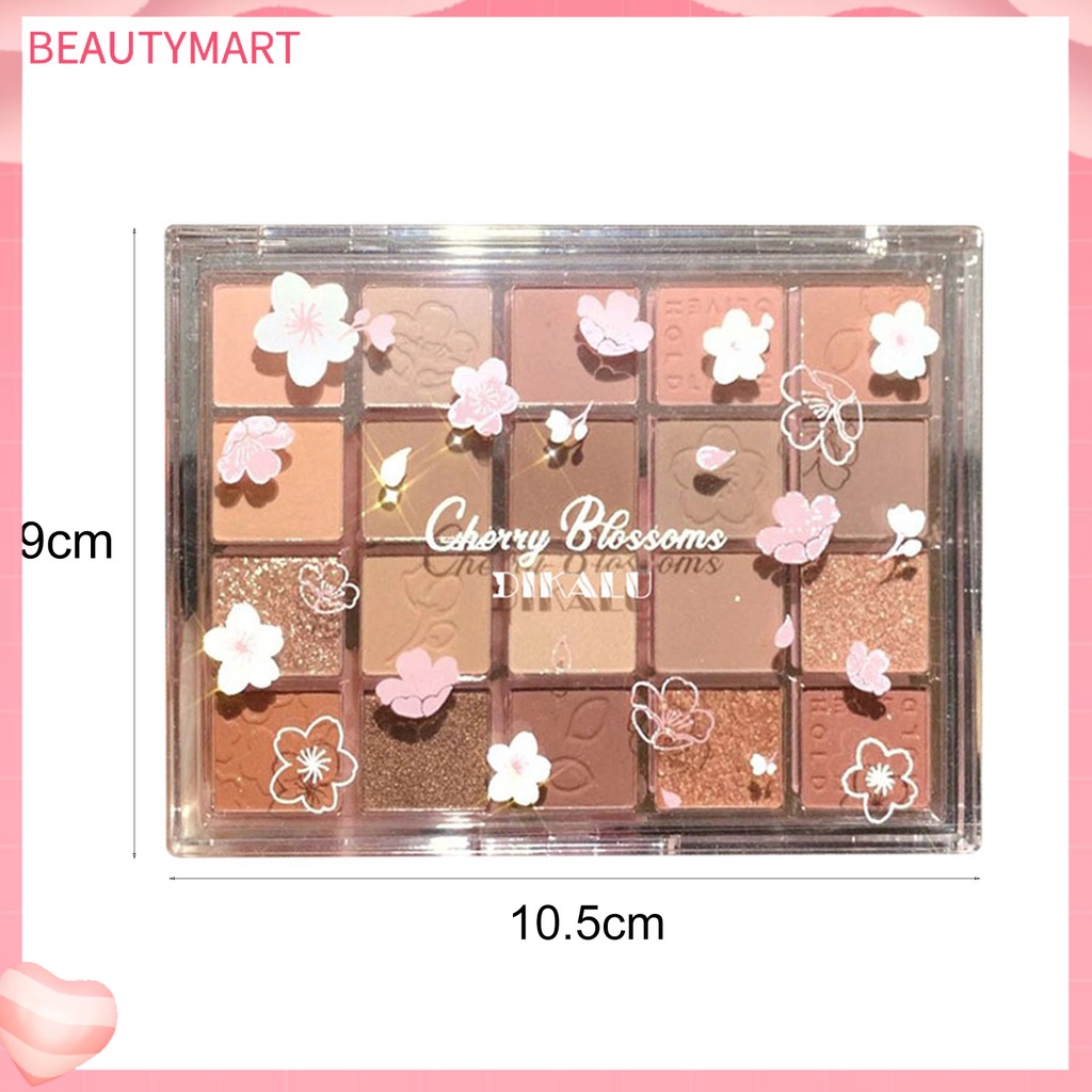 Bảng Phấn Mắt beautymart 20 Màu Sắc Lấp Lánh Kết Cấu Lụa Dễ Sử Dụng Phong Cách Hàn Quốc