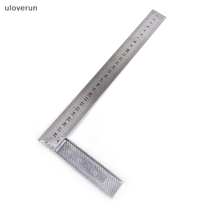 1 Thước Đo Góc 90 Độ Bằng Thép Không Gỉ 15x30cm