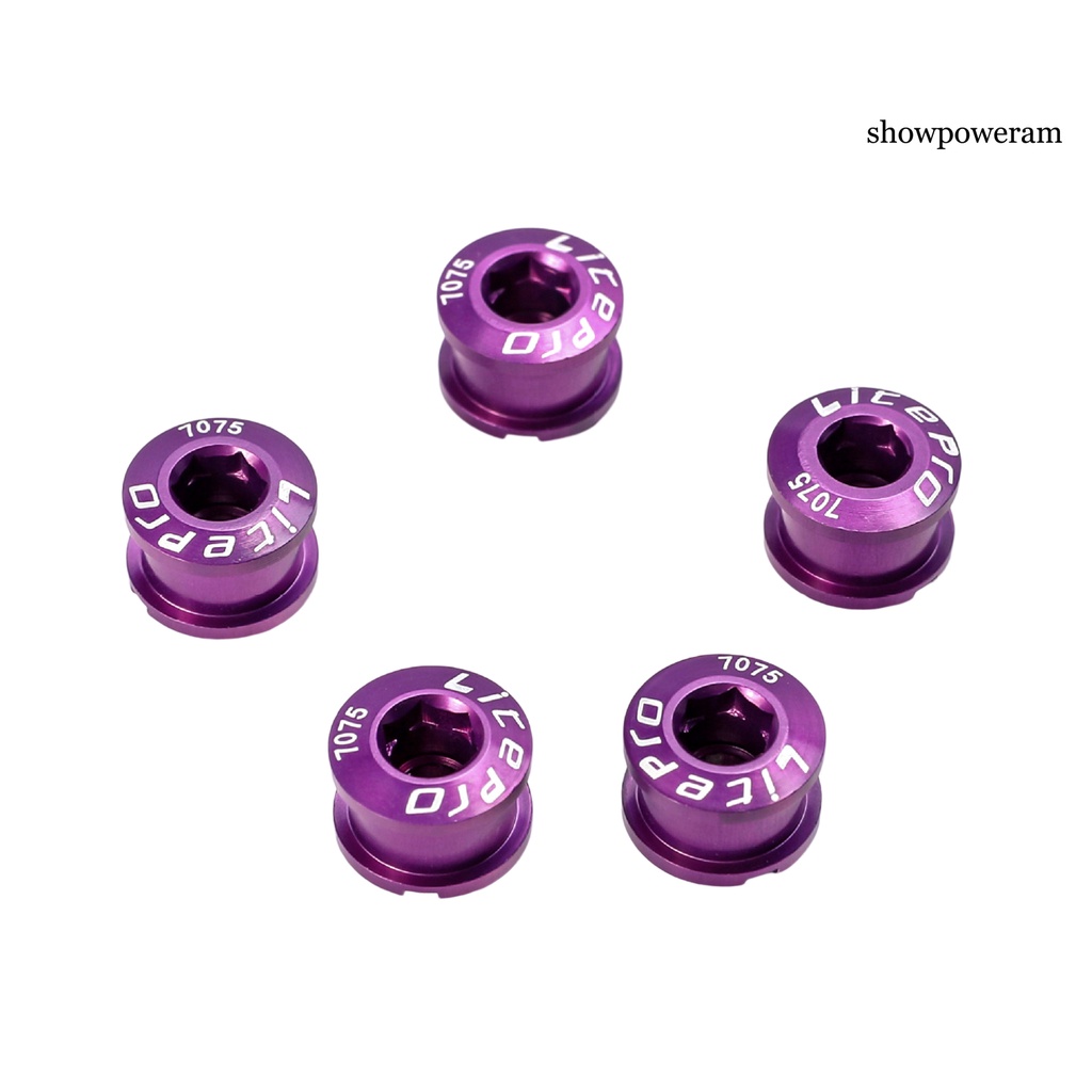 Bộ 5 Ốc Vít Hợp Kim Nhôm SP-5 Chống Ăn Mòn Nhiều Màu Sắc Tiện Dụng Cho Xe Đạp Leo Núi