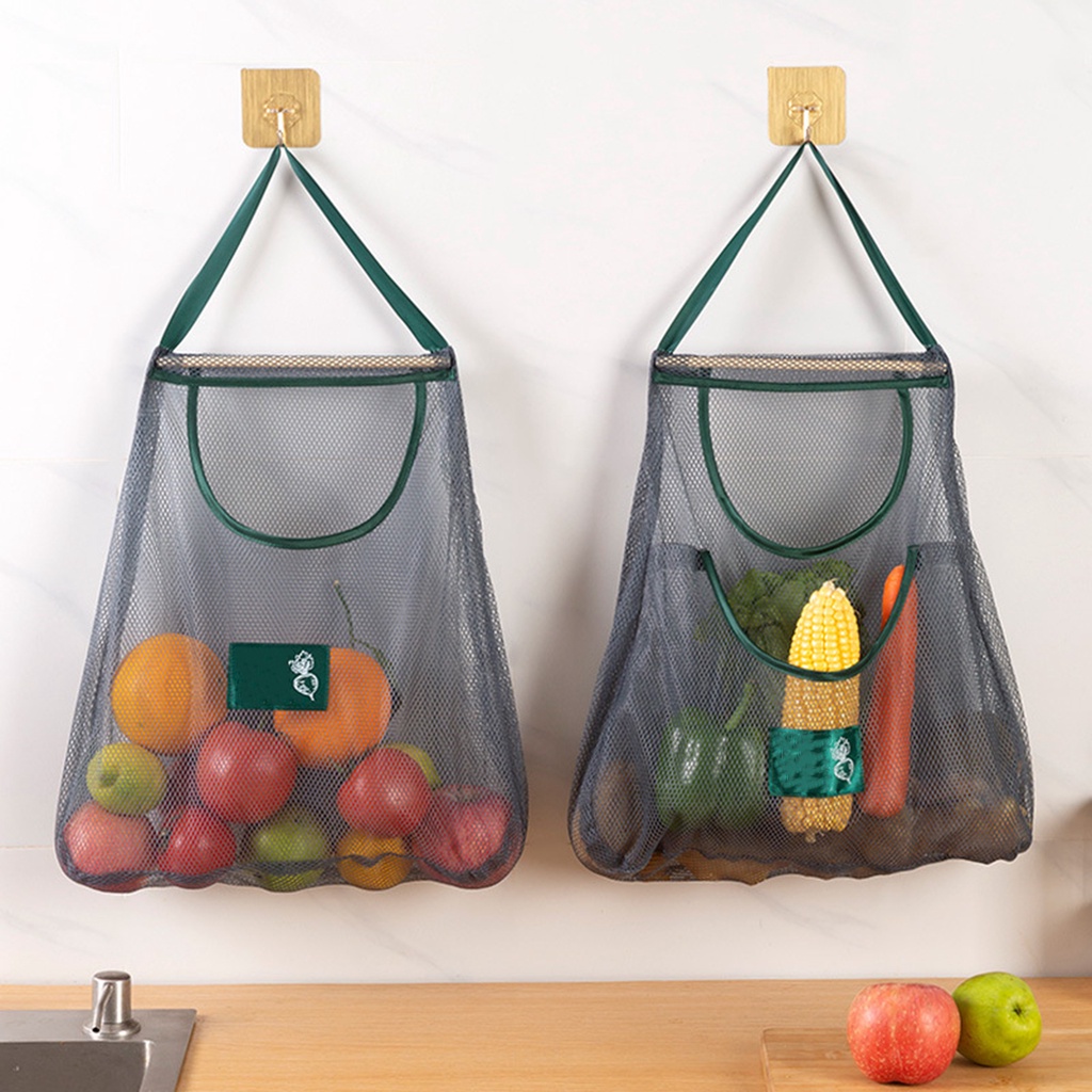 Túi Lưới Đựng Trái Cây Có Tay Cầm Thoáng Khí Chịu Tải Mạnh