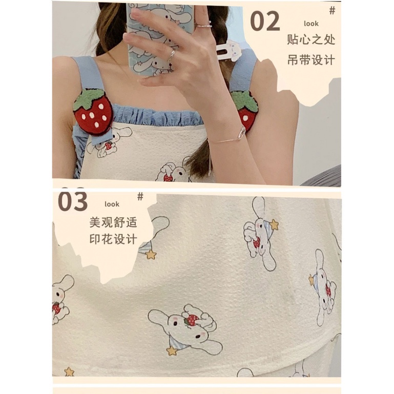 Ốp Điện Thoại Cotton Họa Tiết Hoạt Hình Dễ Thương Thời Trang Mùa Hè Cho Nữ