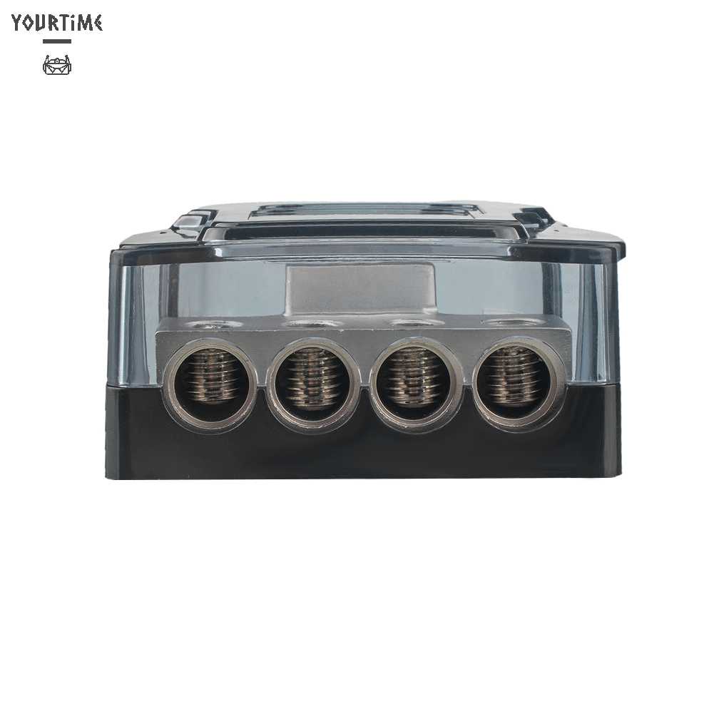 Khối Phân Phối Nguồn 4 Chiều 0GA Vào Tới 4GA Cho Âm Thanh Stereo Trên Xe Hơi