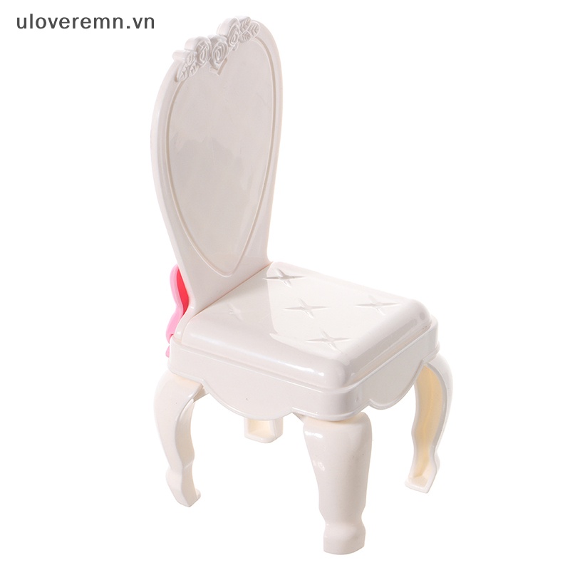 Mô Hình Ghế Thắt Nơ Xinh Xắn Cho Nhà Búp Bê Tỉ Lệ 1 / 6