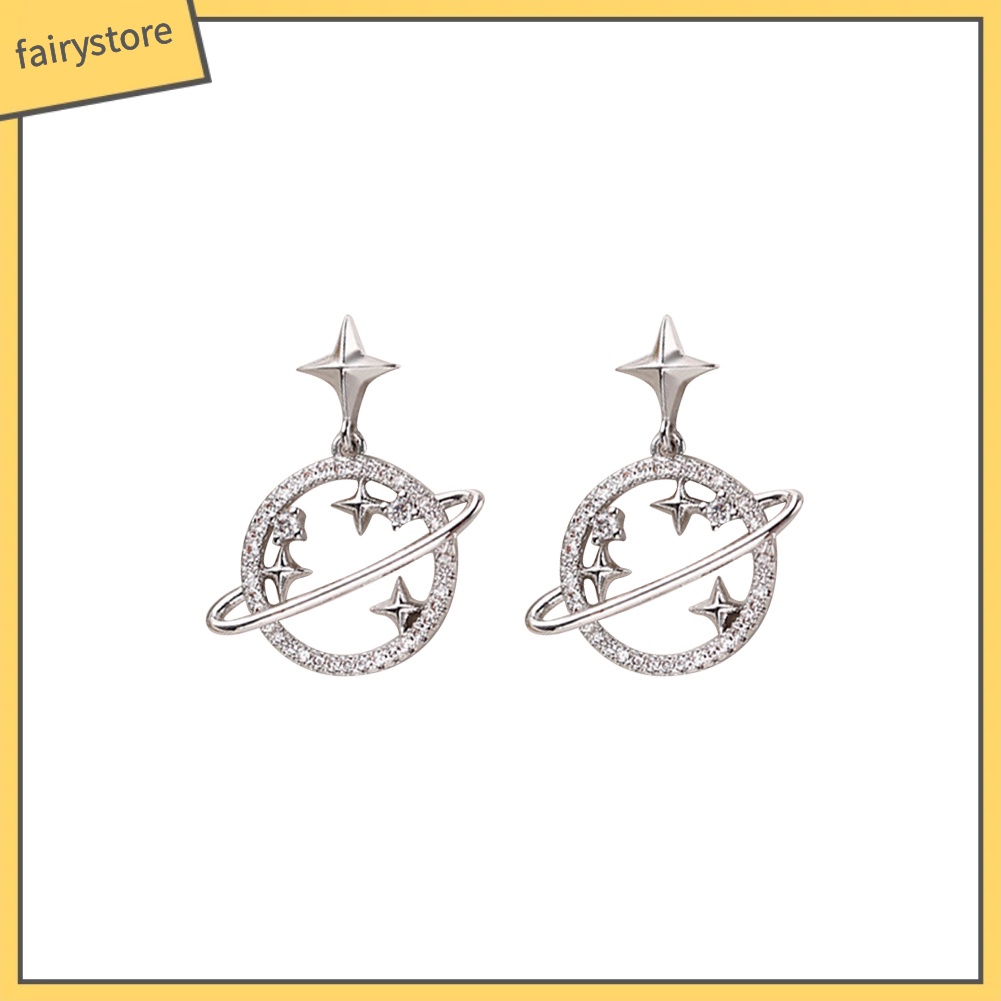 Khuyên Tai Tròn Hình Ngôi Sao Sáng Tạo Cho Nữ