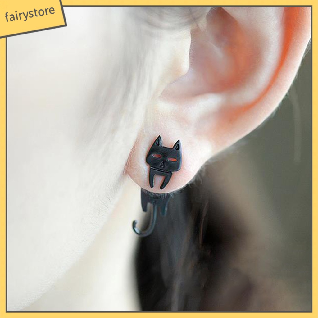 [FRO] 1 Đôi Bông Tai Đinh Tán Hình Cá Dễ Thương Trọng Lượng Nhẹ Phù Hợp Với Mọi Phong Cách