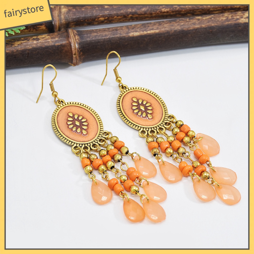 1 Đôi Bông Tai Hình Giọt Nước Phong Cách Gothic Cổ Điển