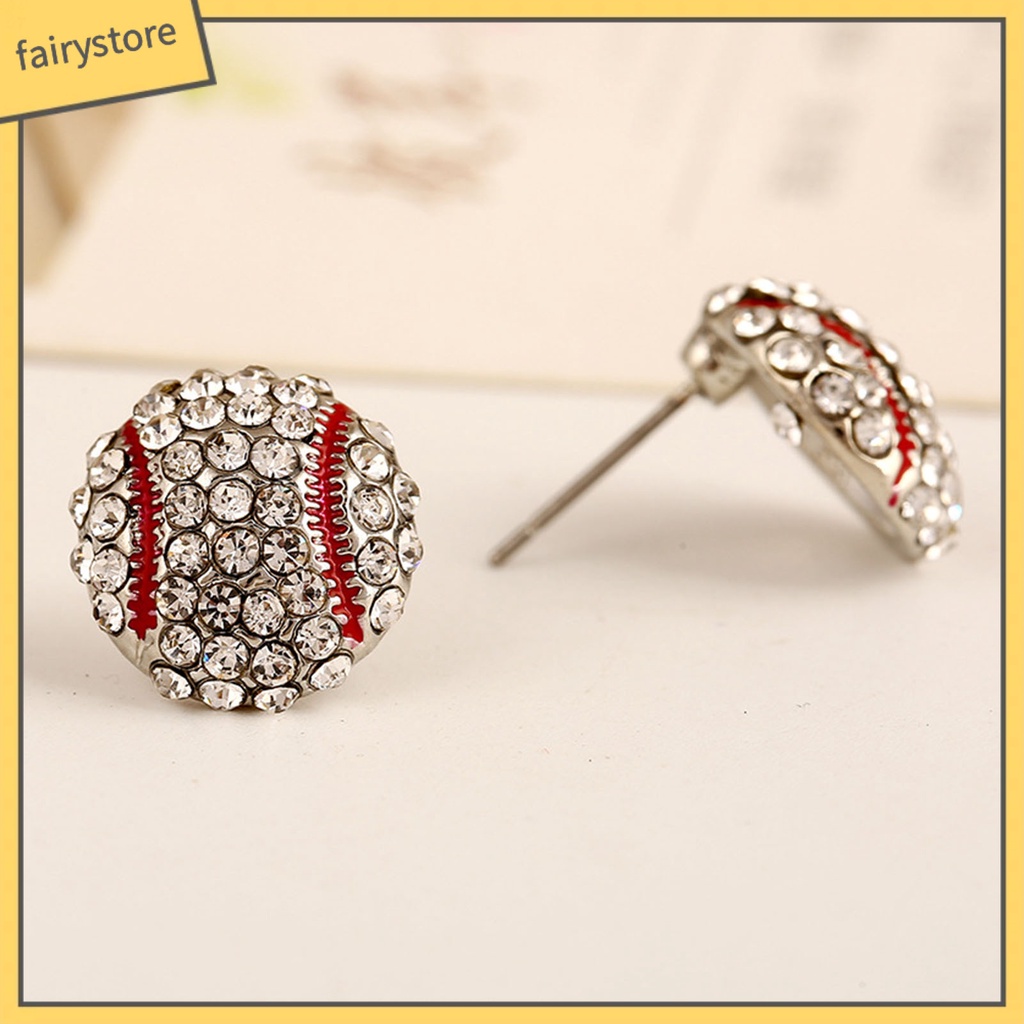 1 Đôi Bông Tai Đính Đá Thời Trang