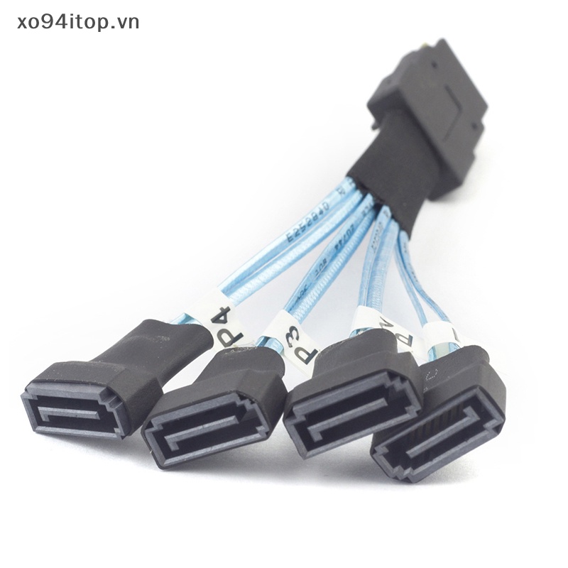 Cáp Chuyển Đổi Dữ Liệu Tốc Độ Cao Từ Mini SAS SFF-8087 Sang 4X SATA Male 3.0 SSD 1 Sang 4