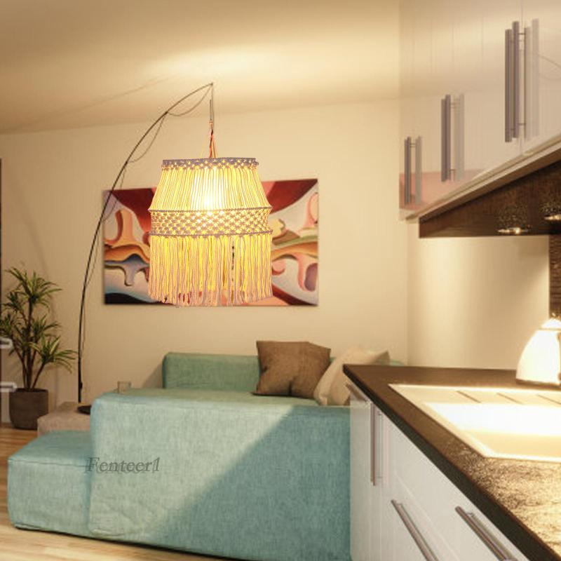 1 Vỏ Bọc Đèn Macrame Phong Cách Bohemian Trang Trí Nhà Cửa / Tiệc Cưới