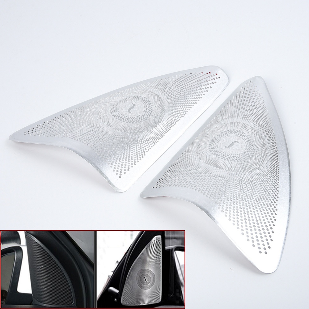 Vỏ Bọc Loa Bằng Hợp Kim Nhôm Màu Bạc Cho Benz W166 ML X166 GL-CLass GLE