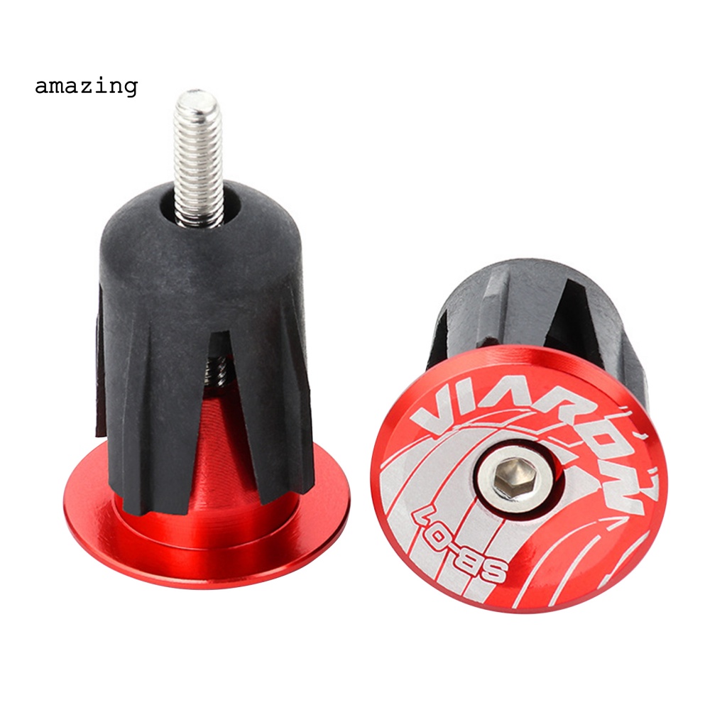 Bộ 2 Nút Gắn Tay Lái Xe Đạp Leo Núi Bằng Hợp Kim Nhôm Gọn Nhẹ Chống Mòn Thân Thiện Với Môi Trường