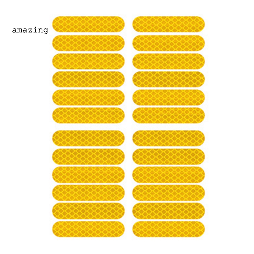 Bộ 24 Đề Can Phản Quang Tự Dính Chống Nước Chống Mài Mòn Cho Bánh Xe Scooter Xiaomi M365 / Pro