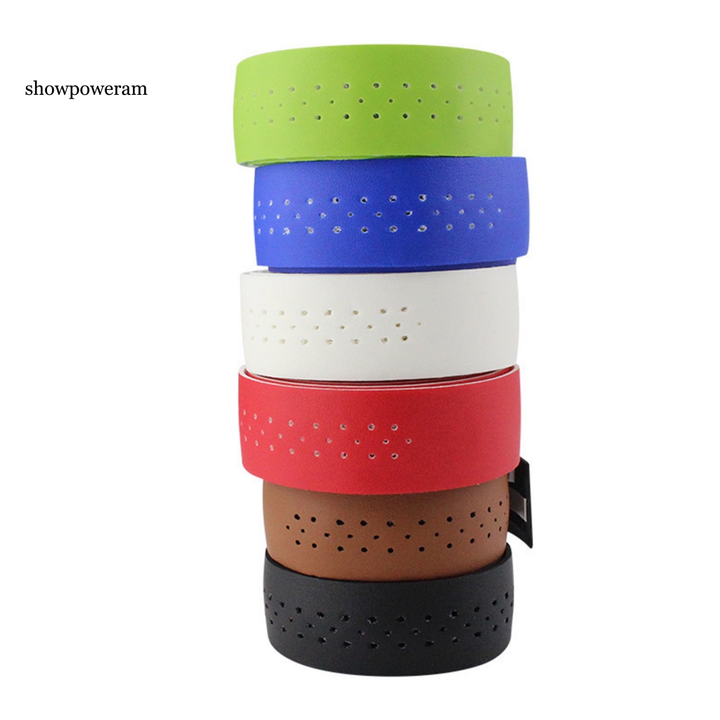 Set 2 Cuộn Băng Quấn Tay Lái Xe Đạp Giả Da Đục Lỗ