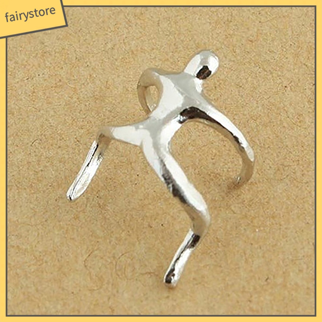 1 Khuyên Kẹp Vành Tai Hình Người Nhỏ Không Xỏ Lỗ Dành Cho Nữ