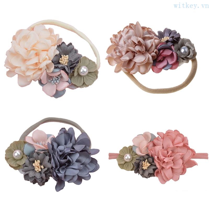 Băng Đô Vải Mềm Co Giãn Handmade Thời Trang Cho Bé Gái