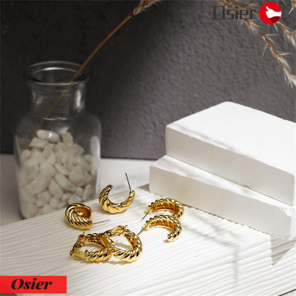 Khuyên Tai Dạng Vòng Xoắn Hình Học Thời Trang Cho Nữ 1