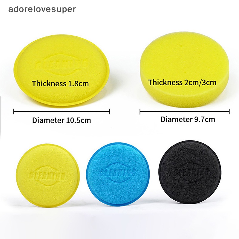 6 Mút Đánh Bóng Xe Hơi Hình Tròn Mật Độ Cao Tiện Dụng AD1VN