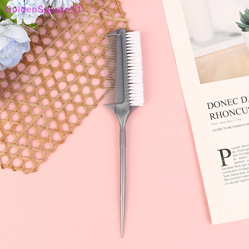 Lược Hai Mặt Dùng Trộn Màu Nhuộm Tóc Màu Vàng Đồng