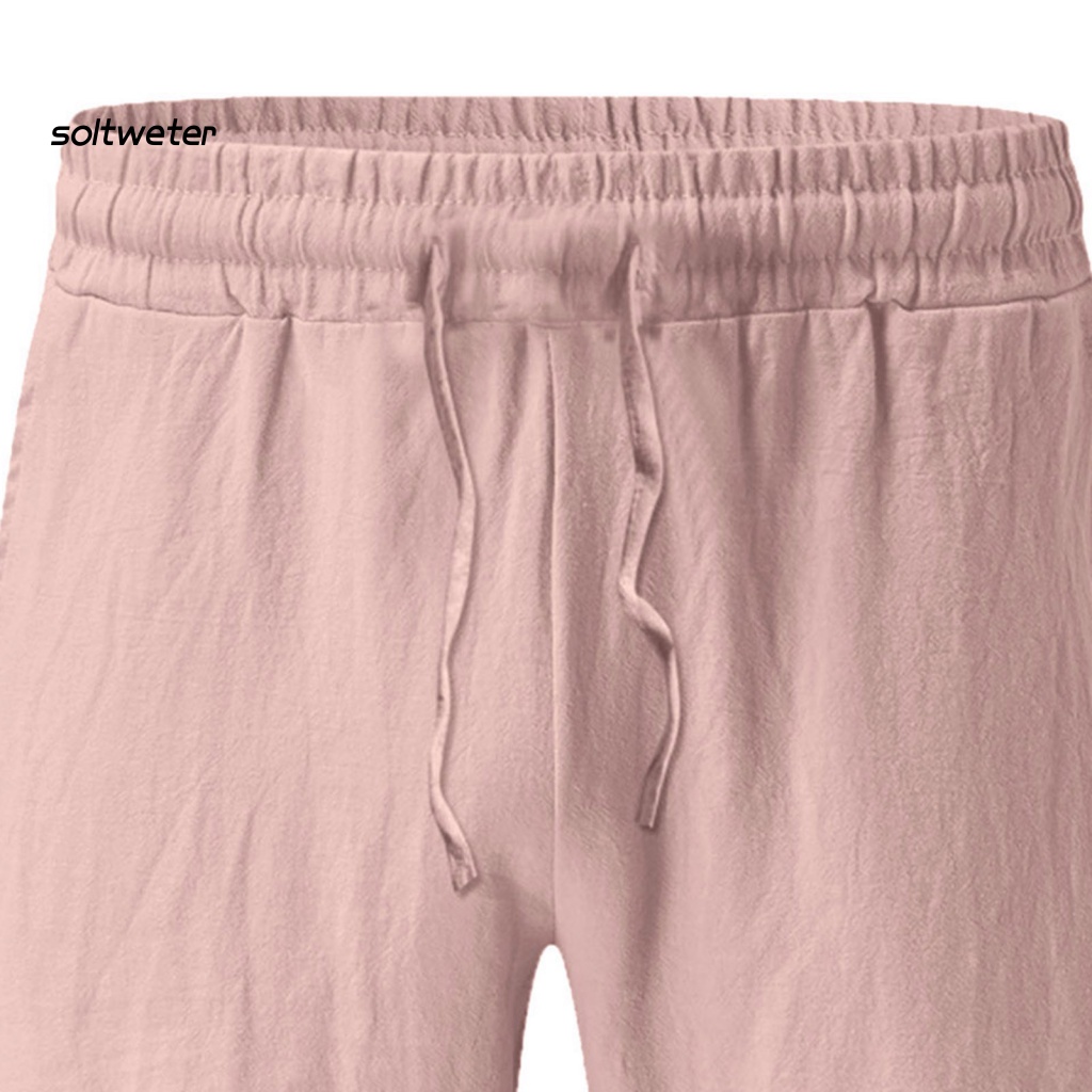 1 Bộ Quần Short Dáng Rộng Màu Trơn Phối Túi Thời Trang Mùa Hè Cho Nam