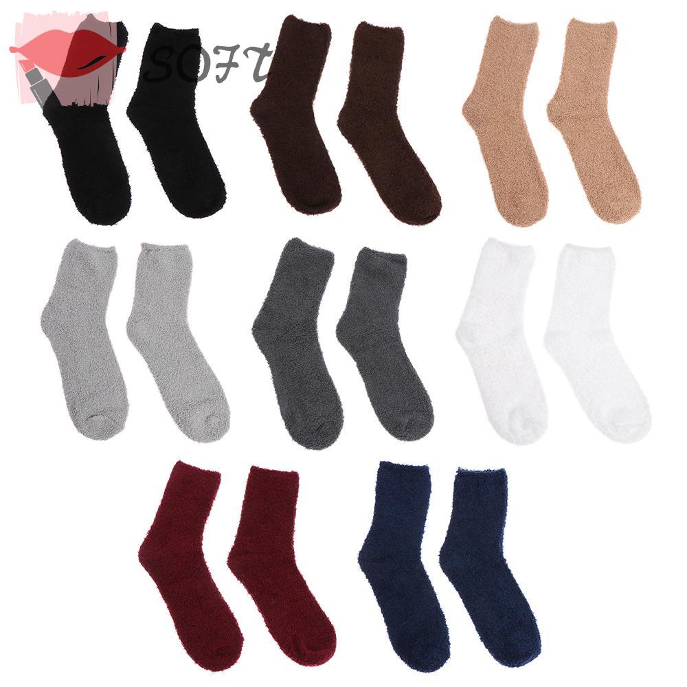 Vớ Nhung San Hô Dày Mềm Mại Thoáng Khí Giữ Ấm Mùa Đông