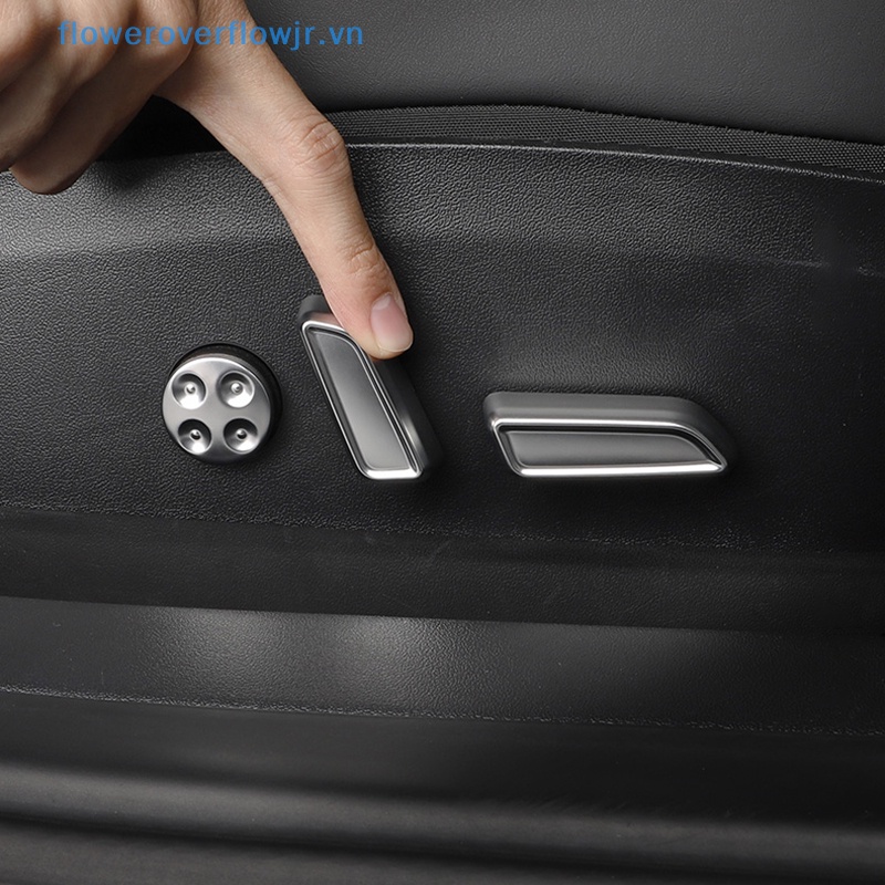 Set 6 Miếng Dán Nút Điều Chỉnh Ghế Ngồi Trang Trí Nội Thất Xe Hơi Tesla Model 3 Y