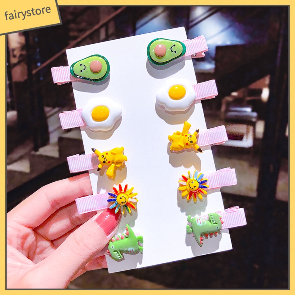 Kẹp Tóc Hình Cây Kem Nhiều Màu Sắc Xinh Xắn Cho Bé Gái