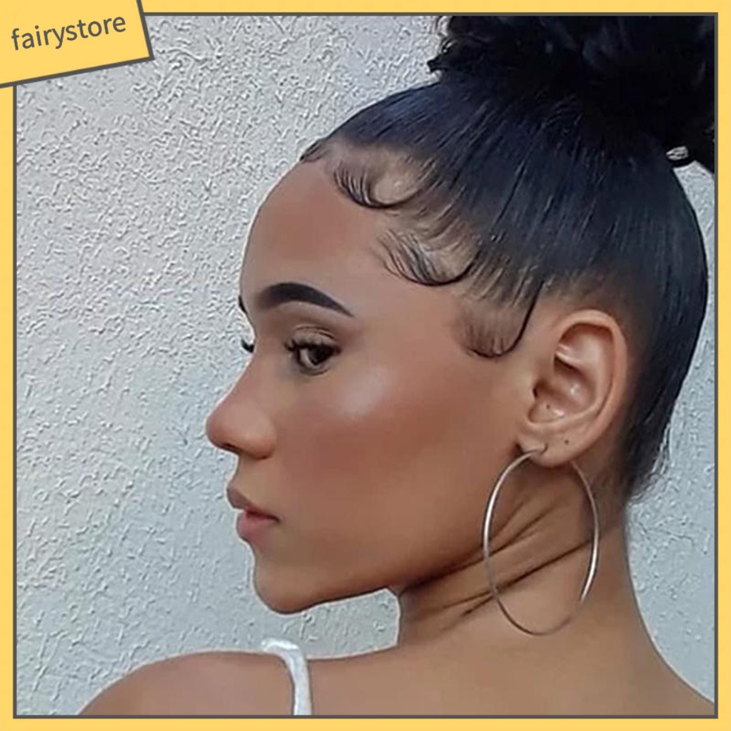 1 Cặp Miếng Dán Tóc Giả Xoăn Tự Nhiên Chống Nước Lâu Trôi Dễ Sử Dụng Dành Cho Bạn Nữ