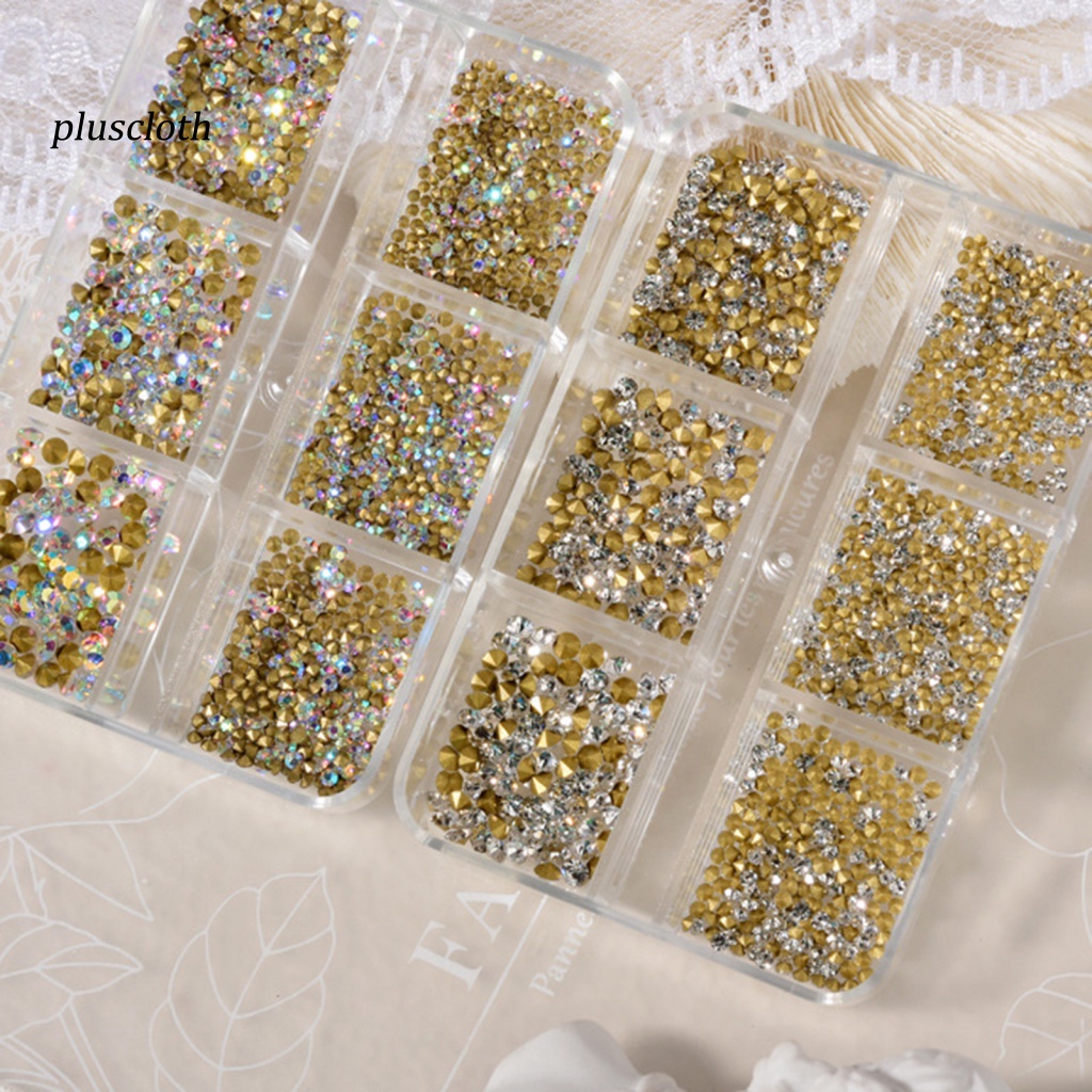 Set 1000 Hạt Cườm 3D Lấp Lánh Trang Trí Móng Nghệ Thuật