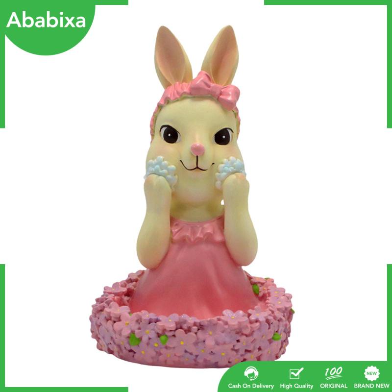 [Ababixa] Khay Đựng Trang Sức / Chìa Khóa / Tượng Thỏ Bằng Nhựa Resin Sắp Xếp Gọn Gàng Trang Trí Nhà Ở