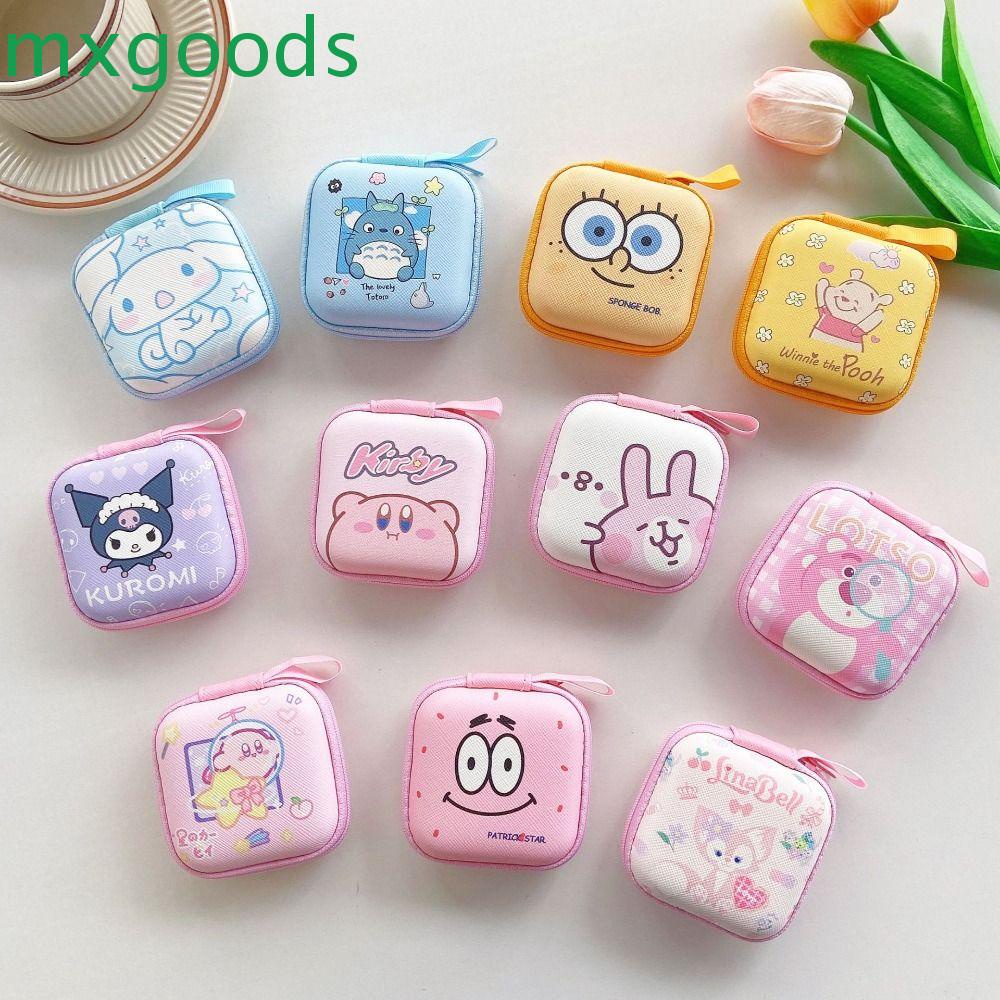 Mxgoods Túi Đựng Mỹ Phẩm / Son Môi / Tiền Xu / Thẻ Bằng Da PU Cotton Hình Vuông Nhỏ Nhắn