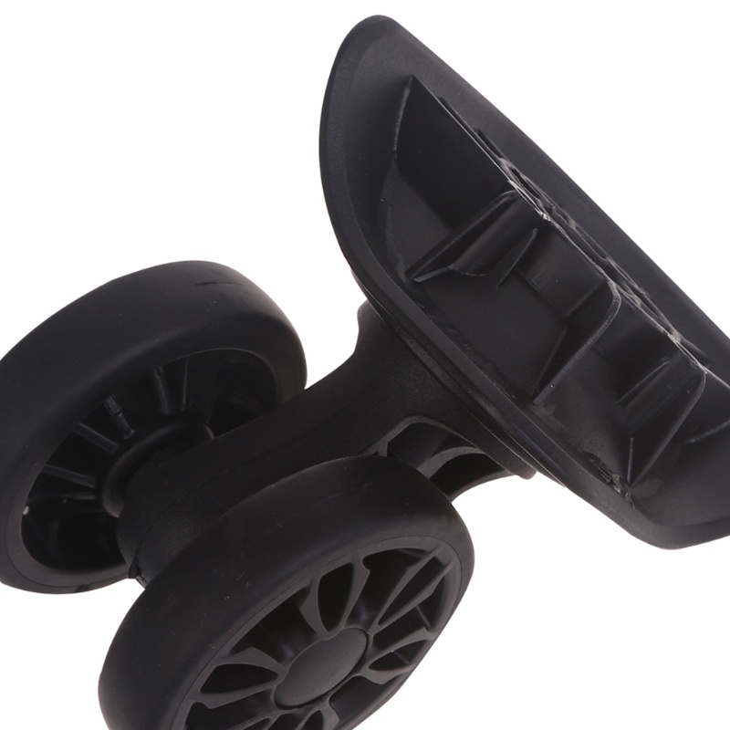 Set 2 Bánh Xe Đẩy Hành Lý Thay Thế Xoay 360 Độ Không Ồn